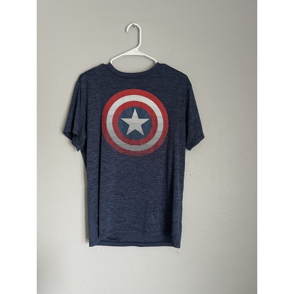 Captain America Shield Logo Men's Sz L Short Sleeve Marvel (F31) Avengers‎